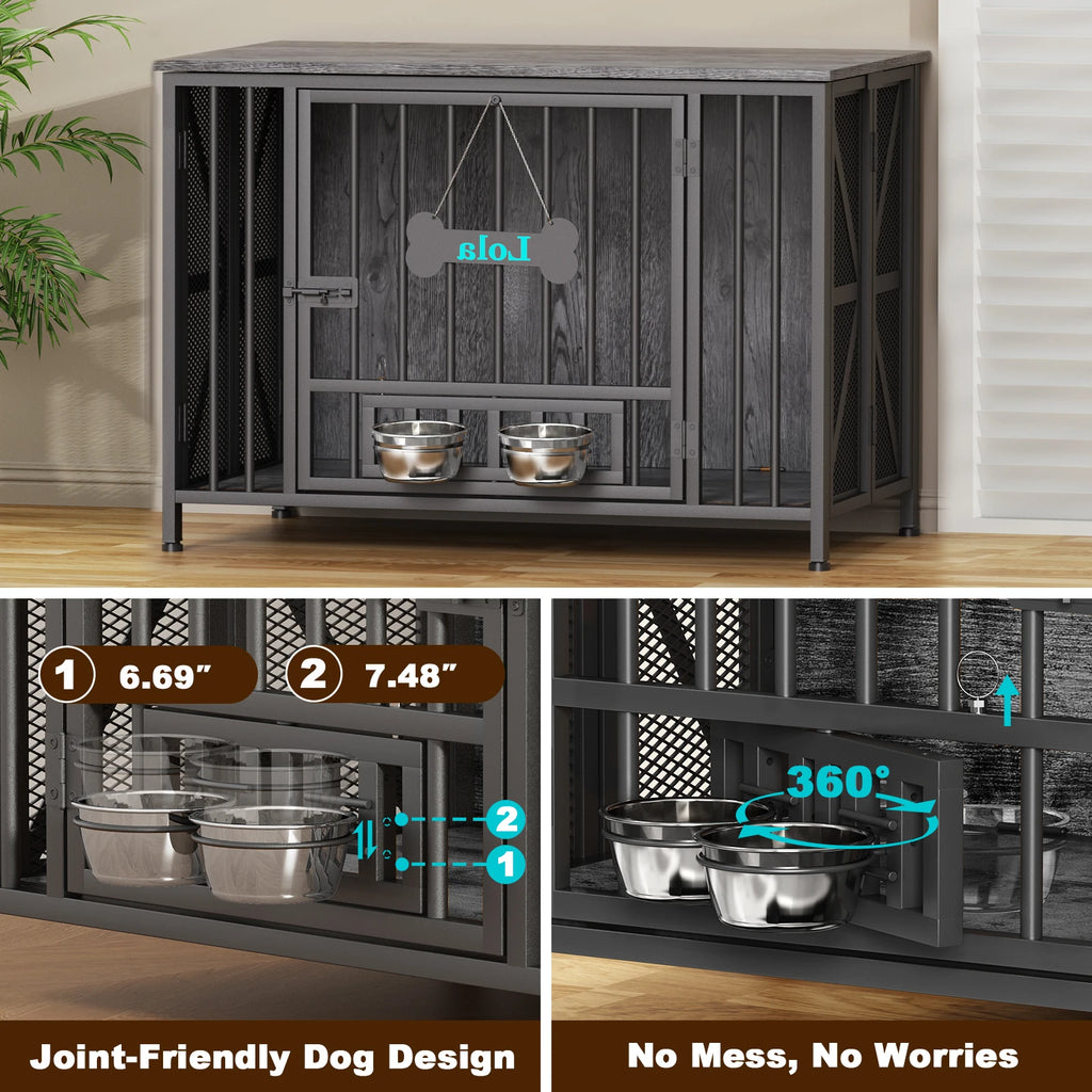 Foldable Large Dog Crate Furniture, 31"/41.3"