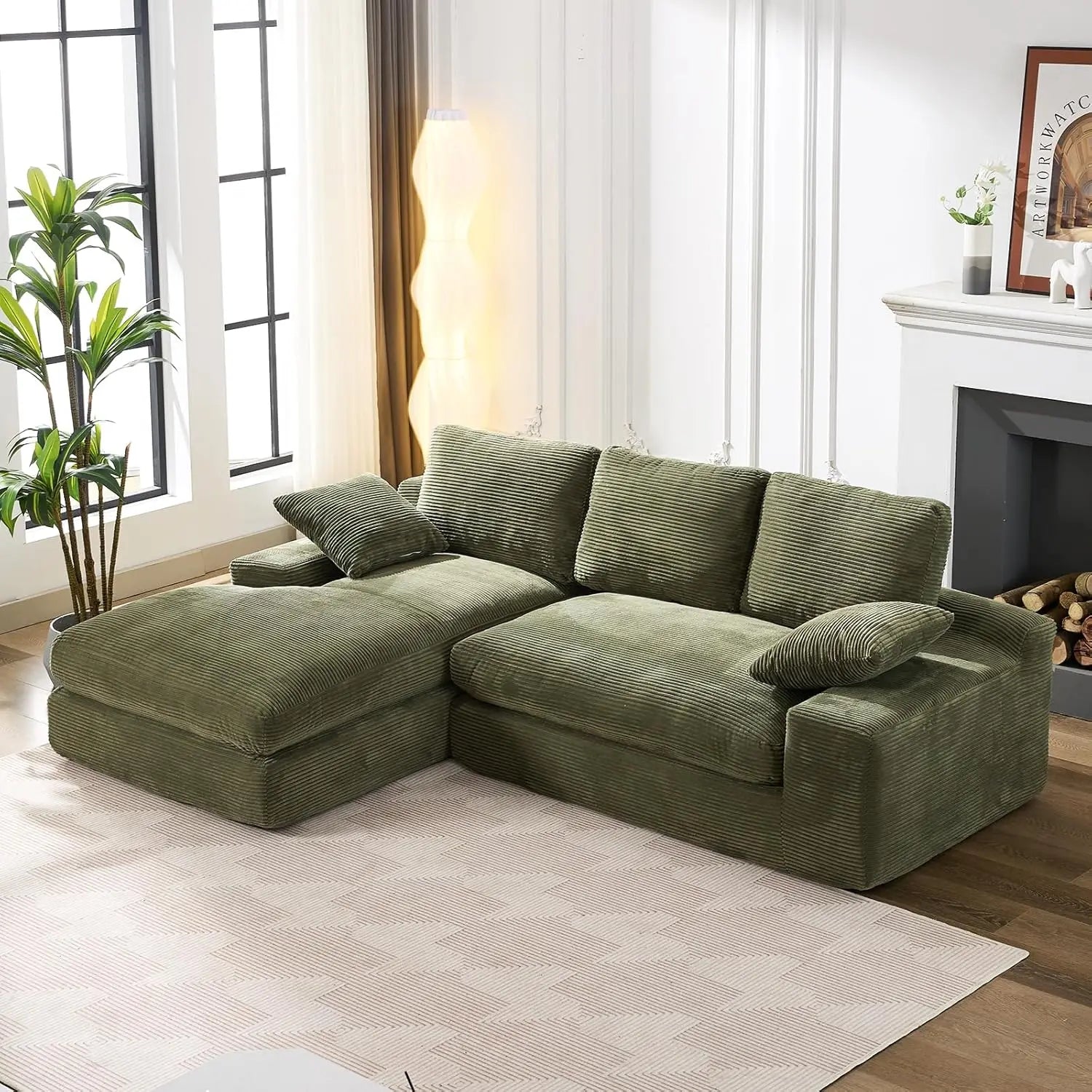 Modular Sectional Couch with Chaise