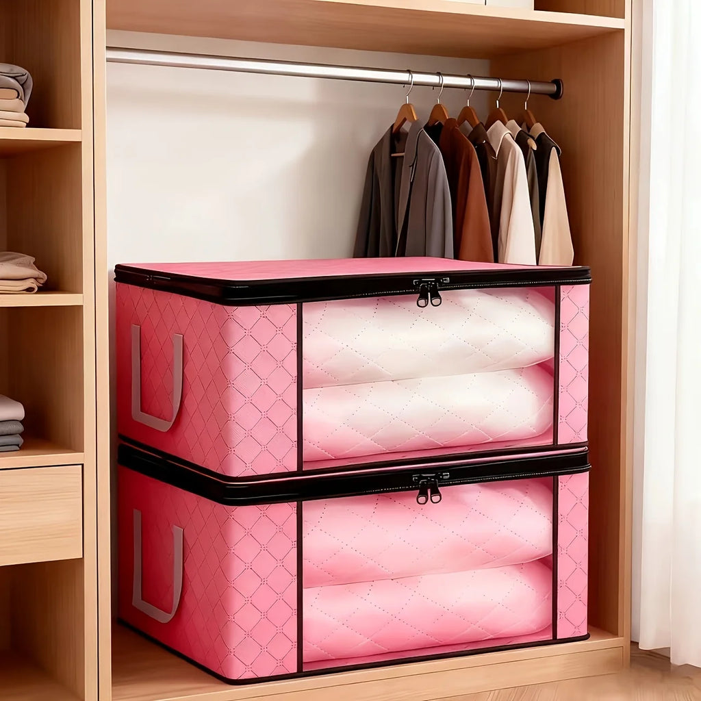 Foldable Storage Boxes with Windows (6 Large)