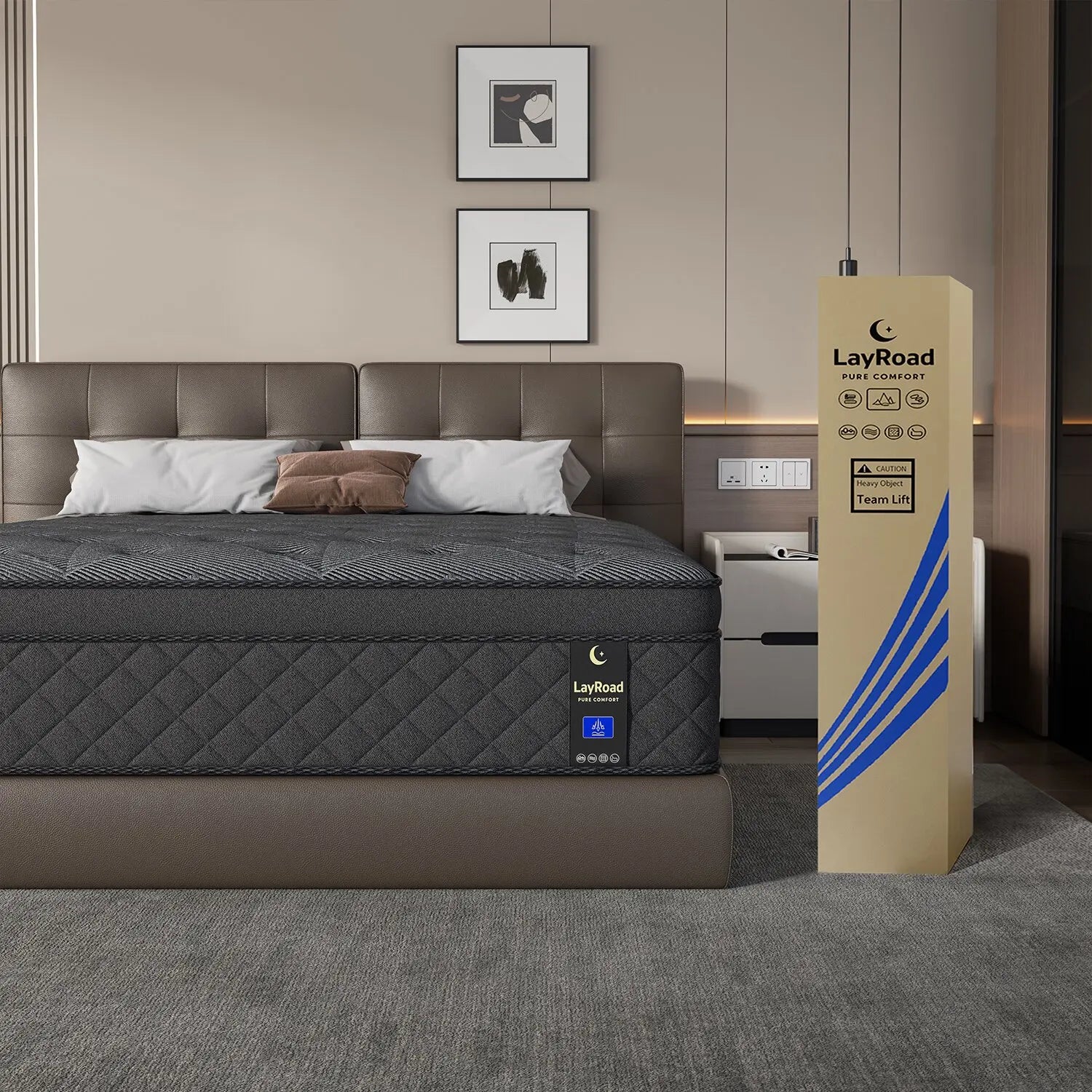 LayRoad 12-14inch Memory Foam Mattress