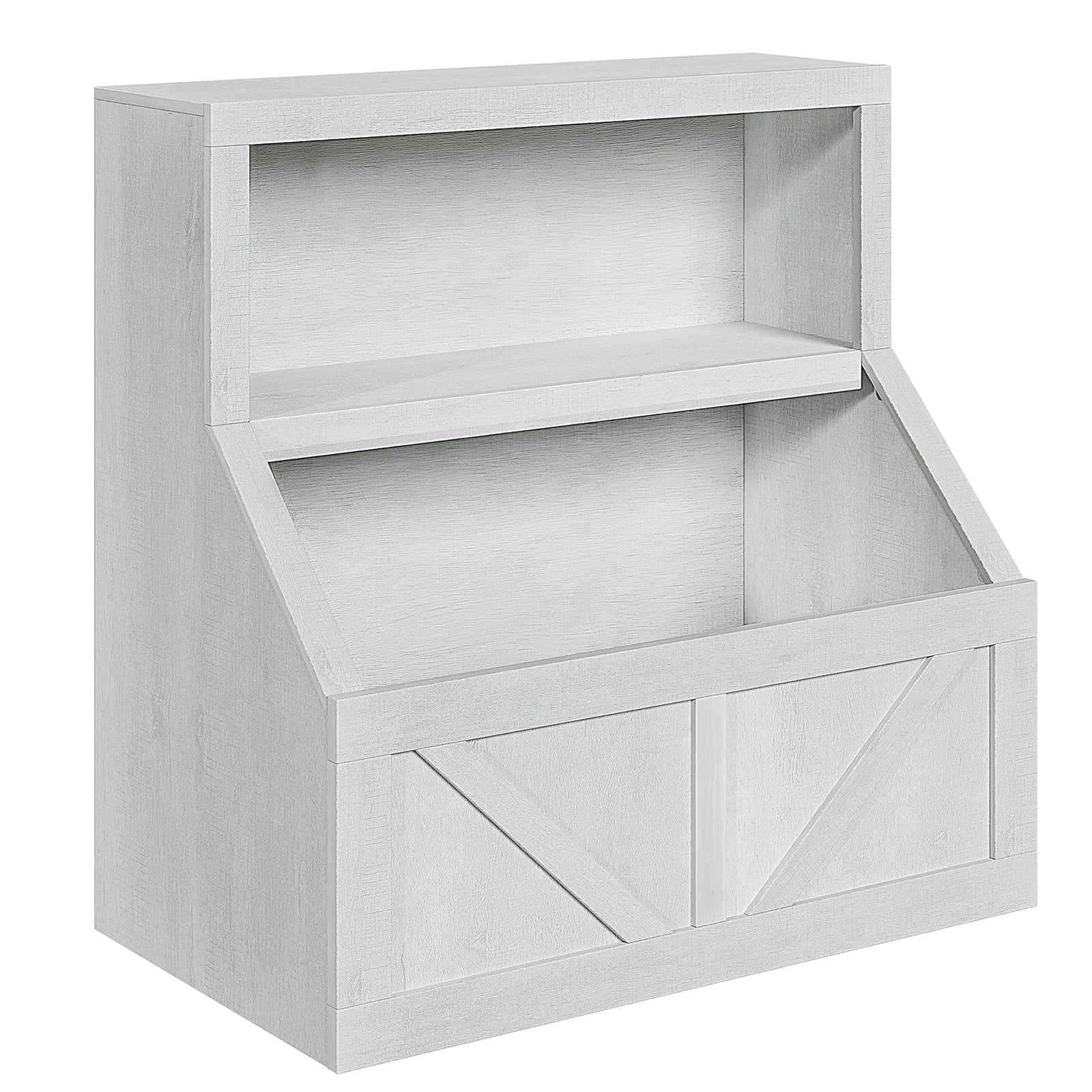 Wooden Bookshelf and Toy Storage