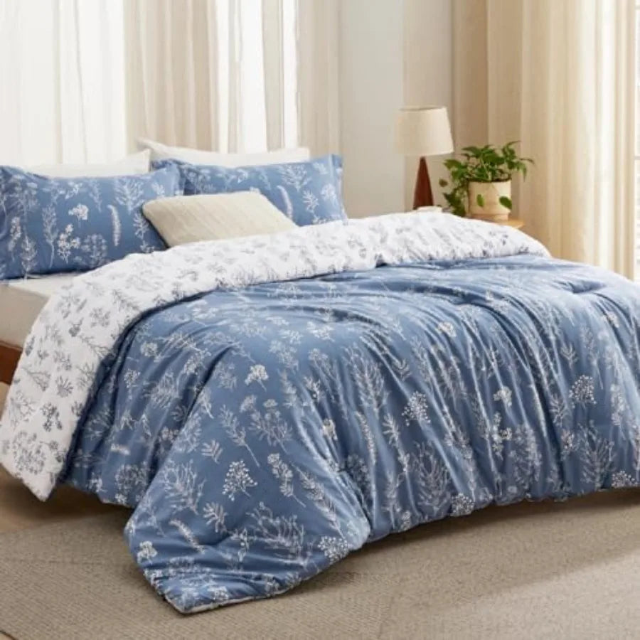 Floral Reversible Comforter Set