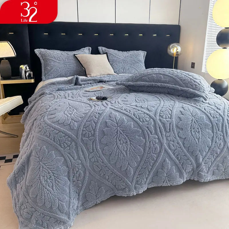 European Style 3D Floral Printed Blanket