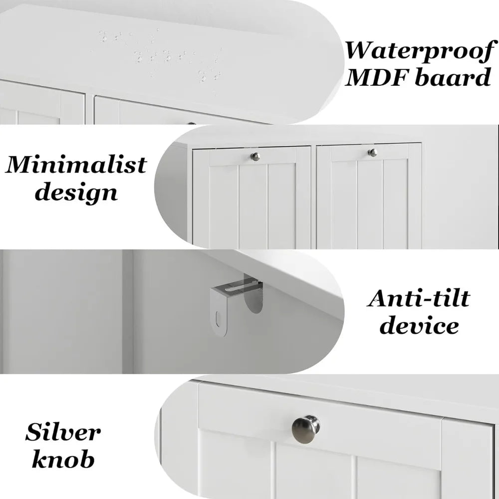 Tilt-Out Double Laundry Hamper