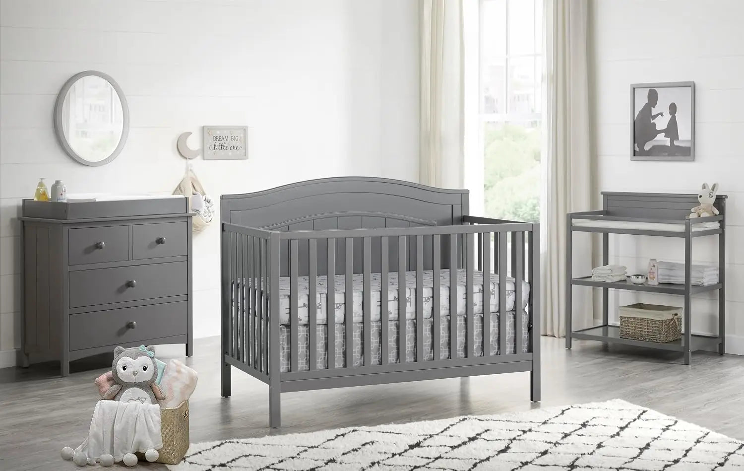 4-in-1 Convertible Baby Crib