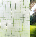 Cross Pattern Privacy Frosted Glass Window Sticker