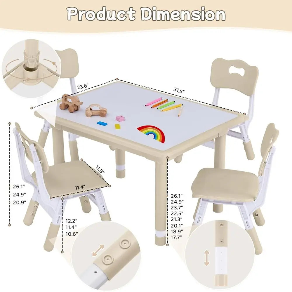 Toddler Table and 4 Chair Set