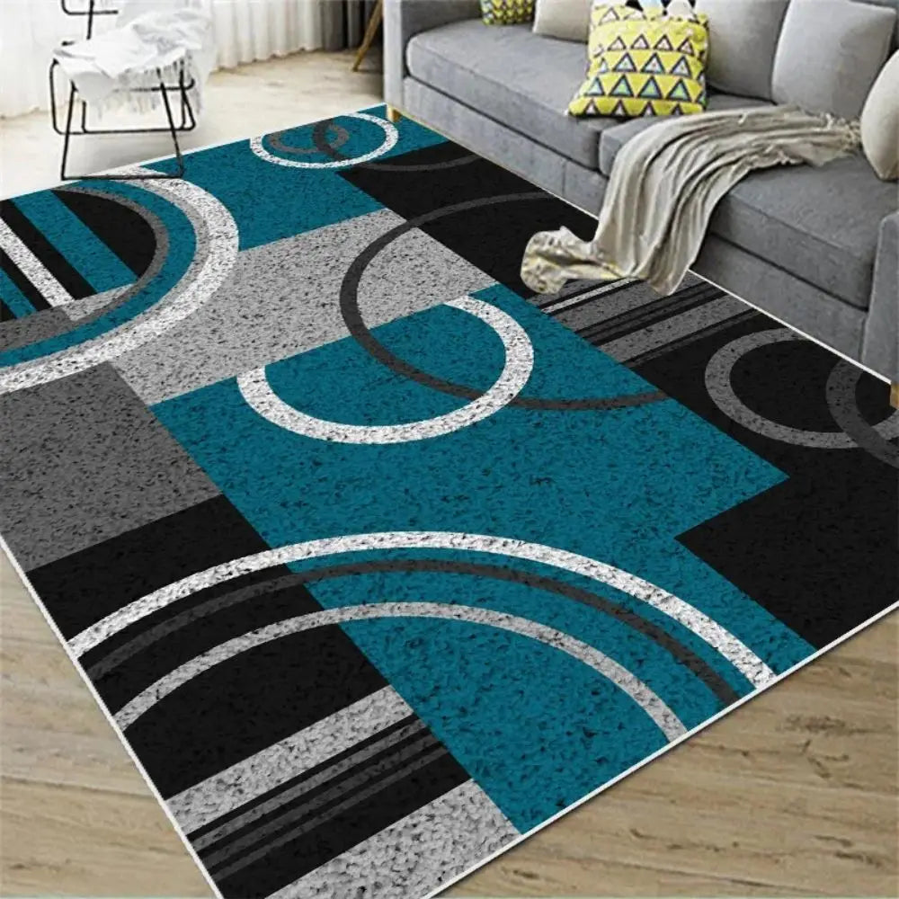 Nordic Abstract Geometric Carpet