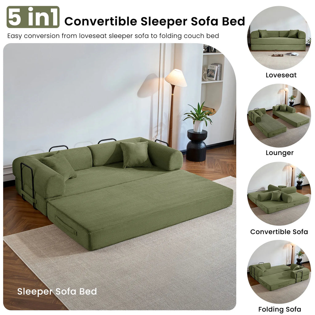 79’’ Folding Convertible Sofa Bed