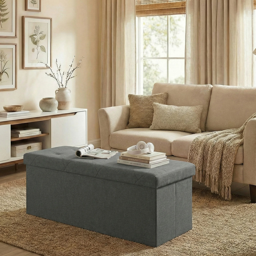 Foldable Ottoman Foot Rest Stool