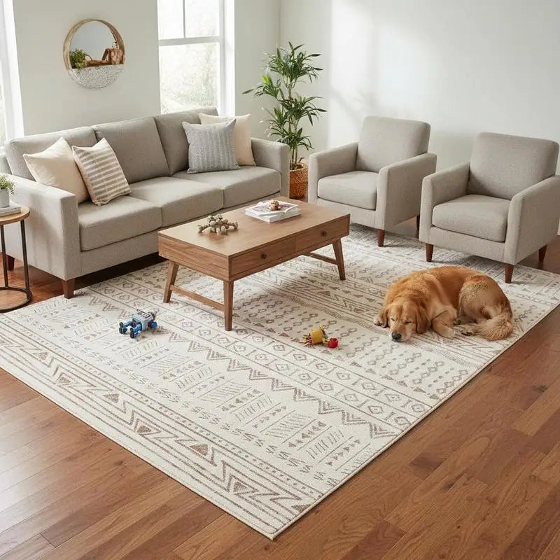 6 x 9 ft Washable Indoor Area Rug