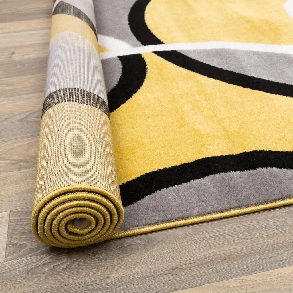 Modern Abstract Circles Area Rug