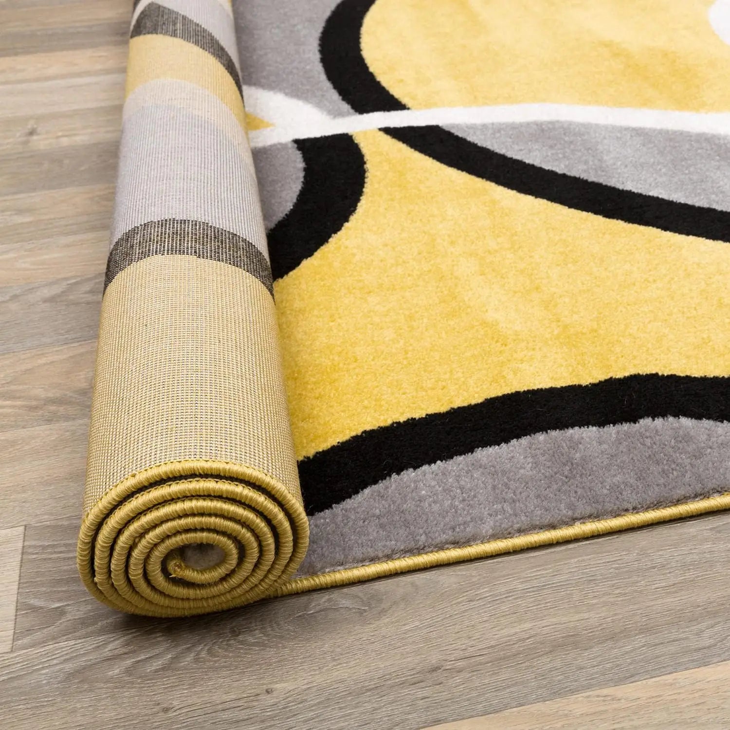 Modern Abstract Circles Area Rug