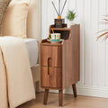 Slim Wood Nightstands (Set of 2)