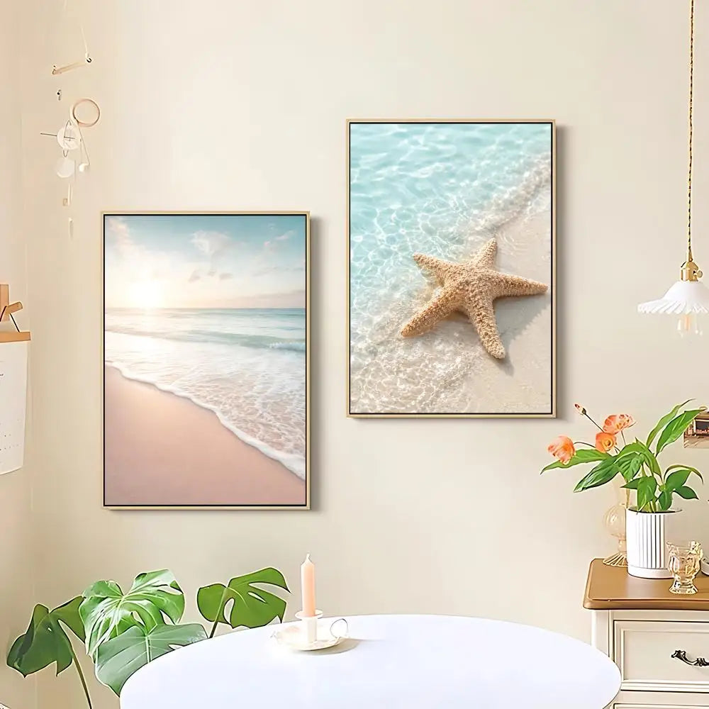 Summer-Beach-Sea-Ocean Painting Calligraphy Canvas