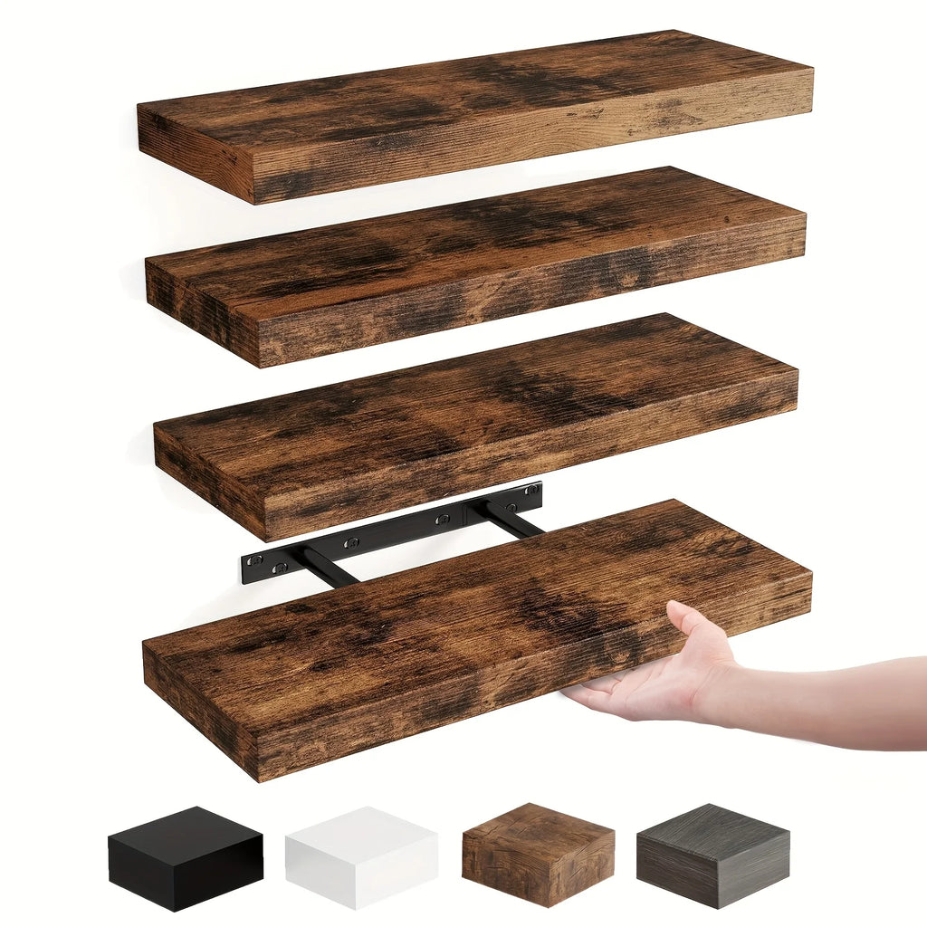 4/8pcs 15.8in Floating Shelves For Wall