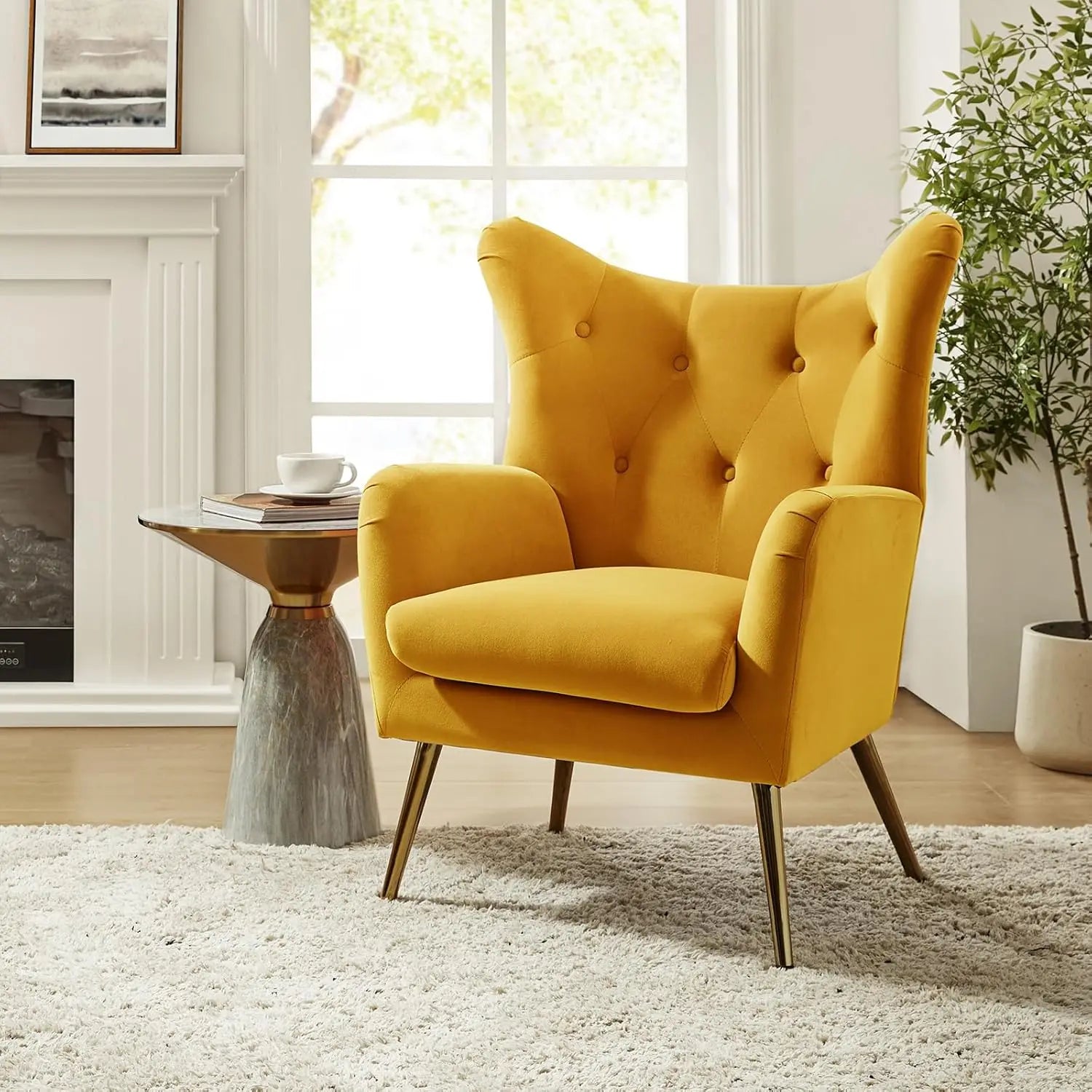 Modern Wingback Arm Chair