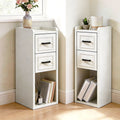 Narrow Modern Nightstand Set of 2