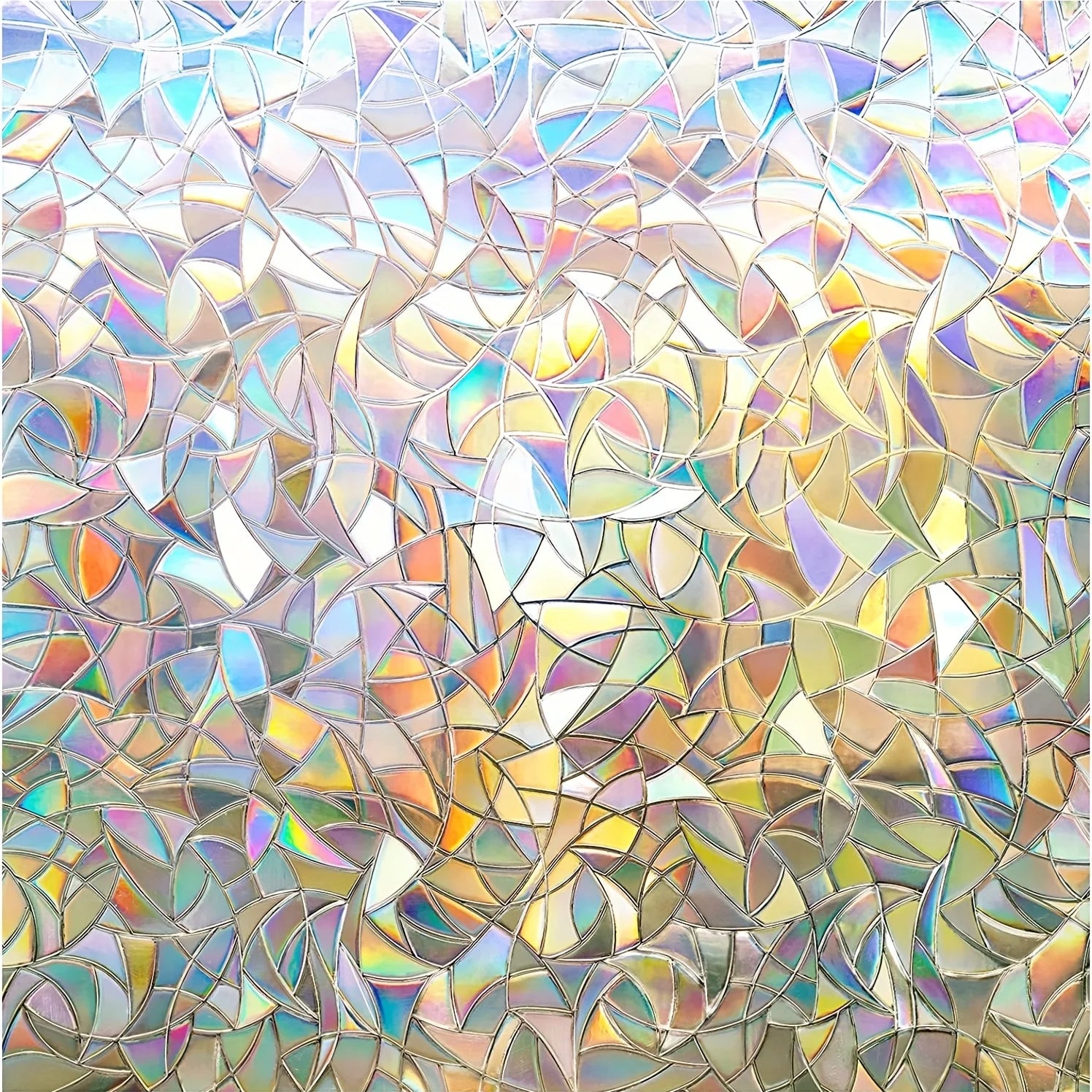 Window Privacy Film Rainbow Vinyl Stained Glass Decals