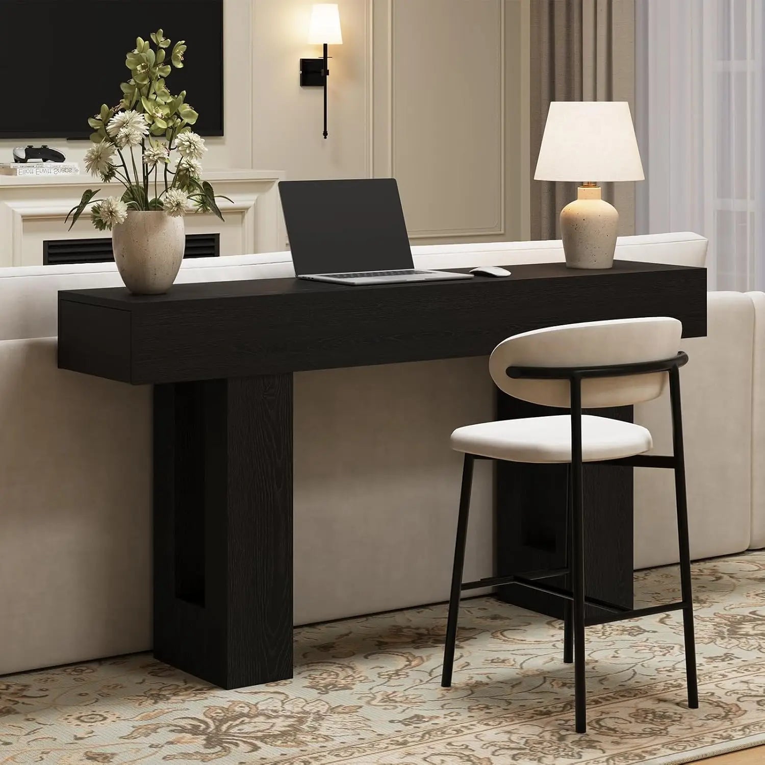 Long Console Table with Drawers