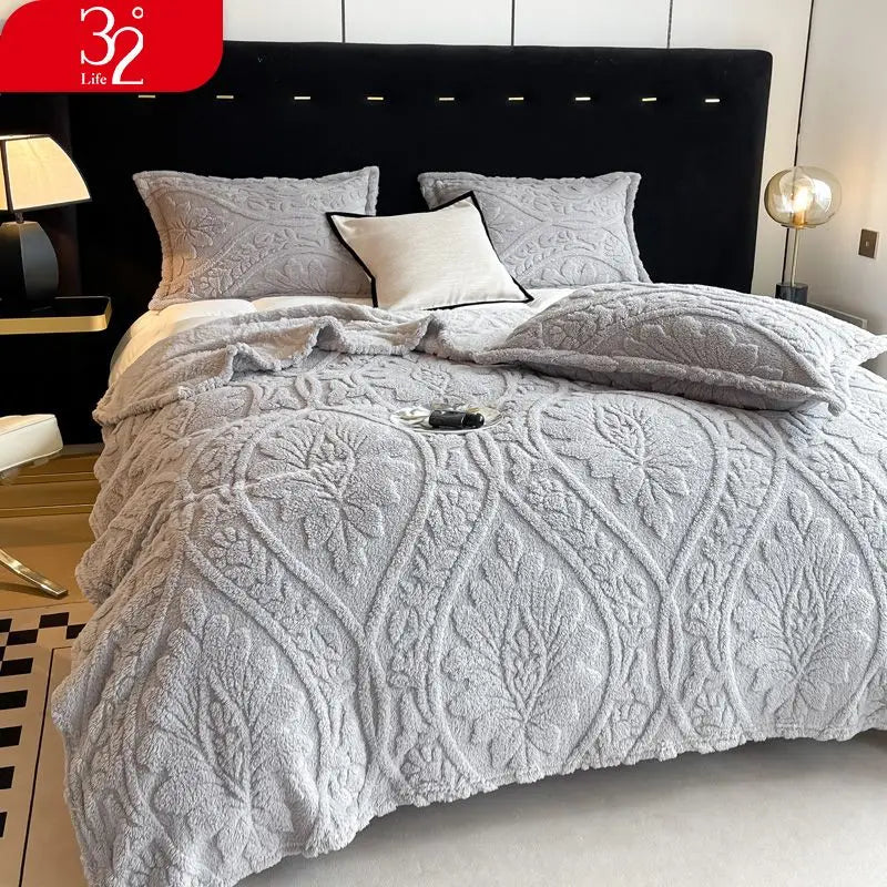 European Style 3D Floral Printed Blanket
