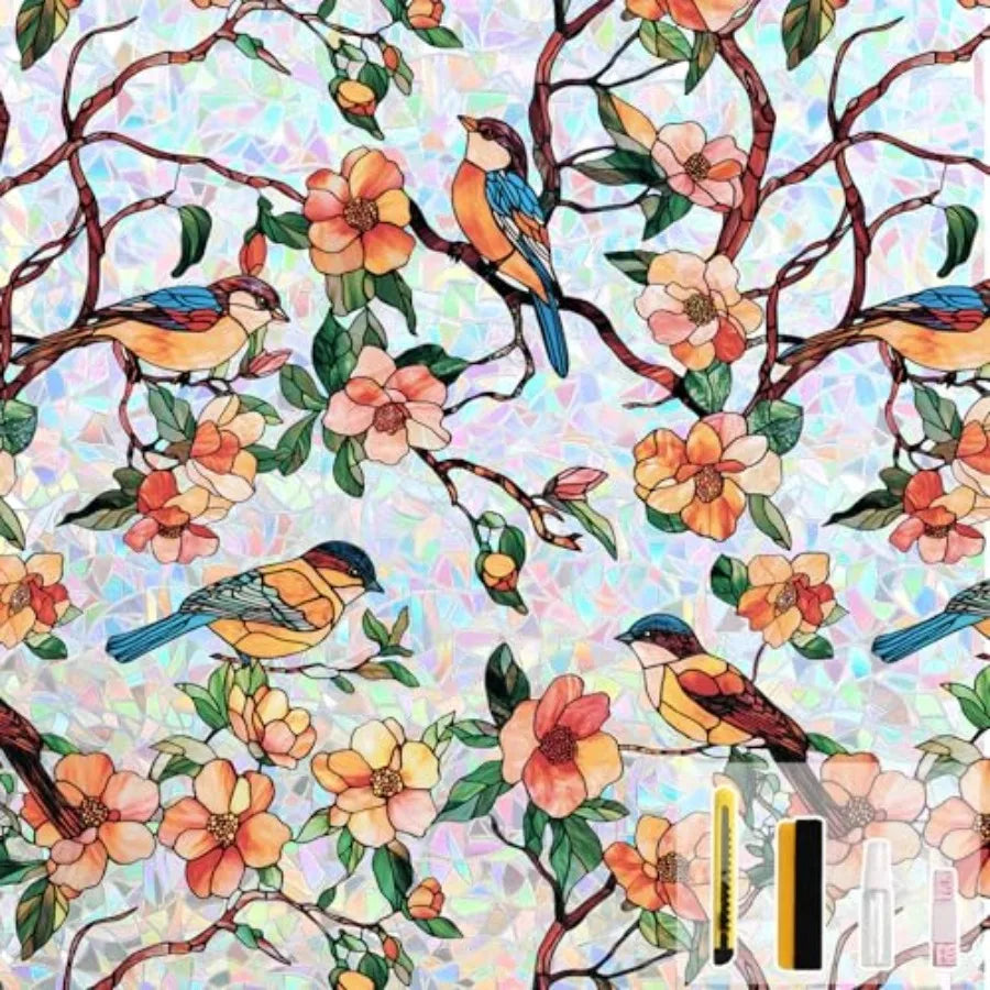 Stained Glass Window Privacy Film