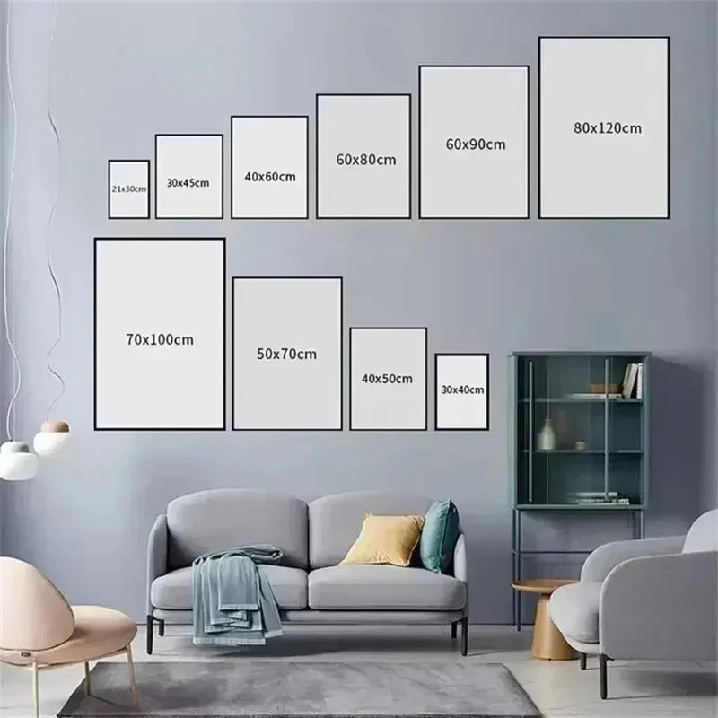 Coastal Frameless Poster Wall Art (Set of 3)