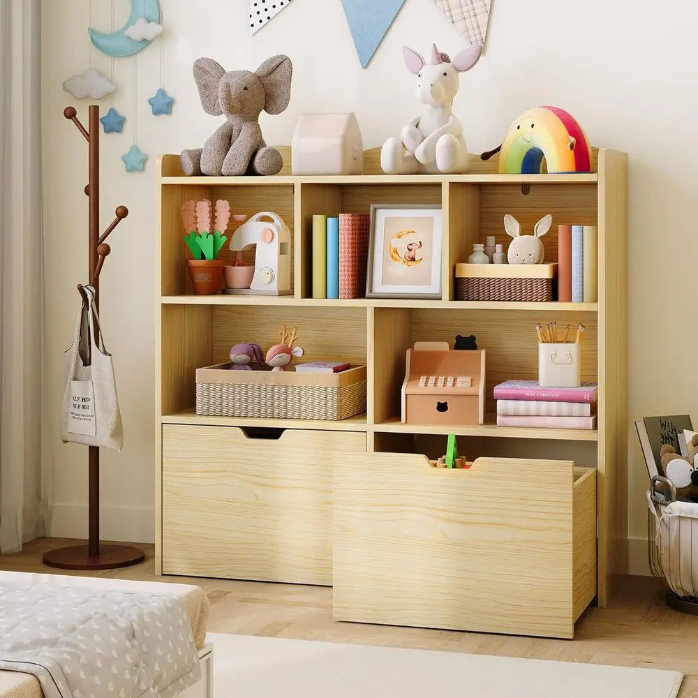 Children's Bookcase and Toy Storage Organizer