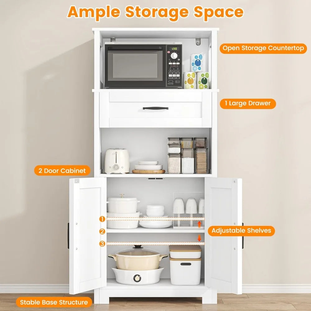 Farmhouse Kitchen Pantry Cabinet
