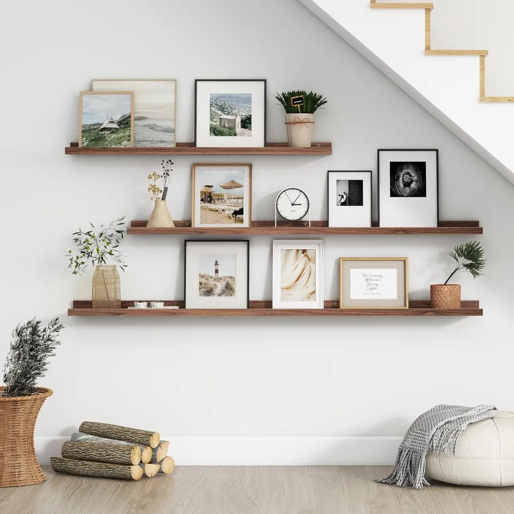 48 Inch Floating Picture Ledge Shelves Set of 4