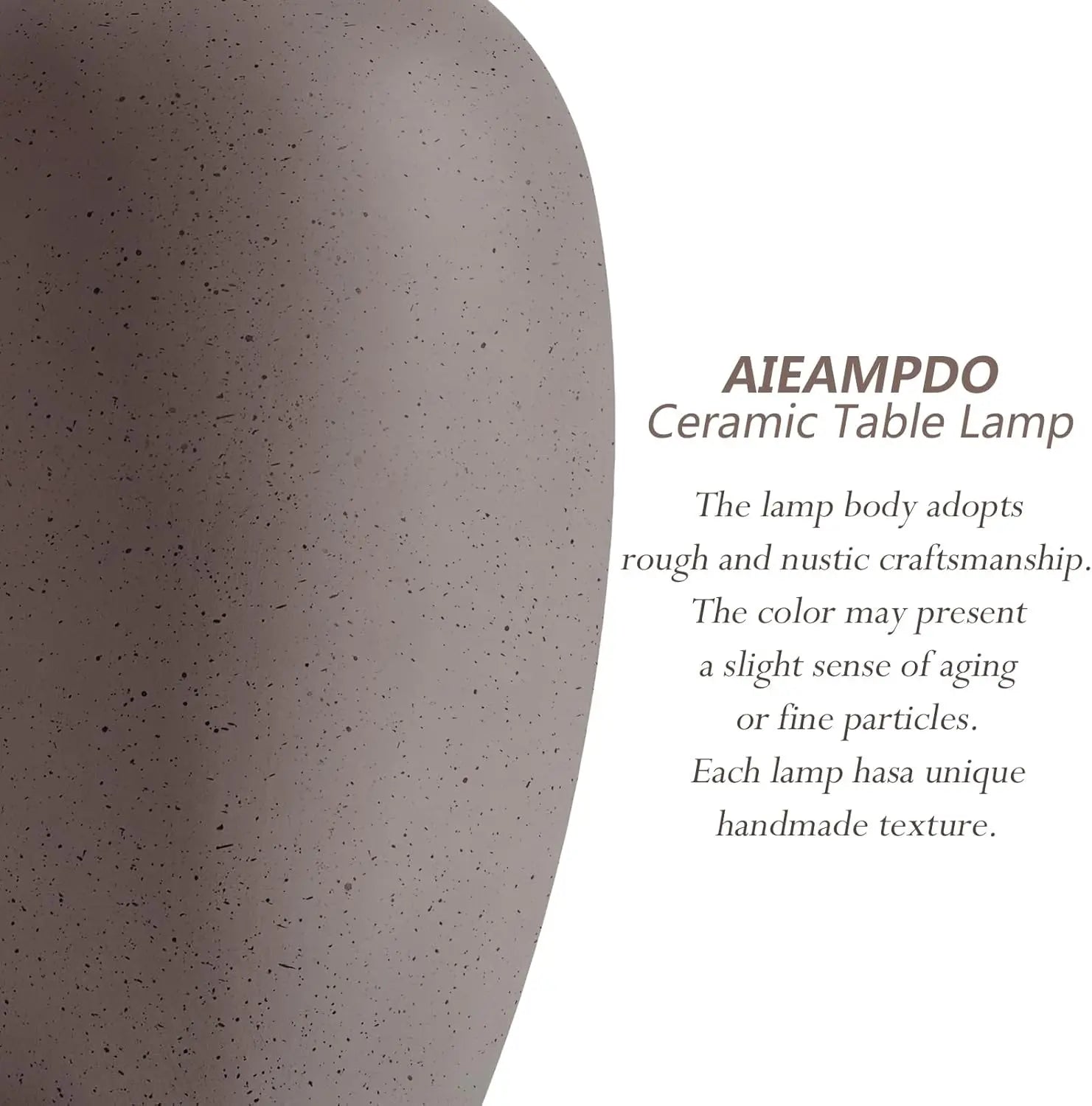 Farmhouse Ceramic Small Table Lamps for Living Room and Bedside