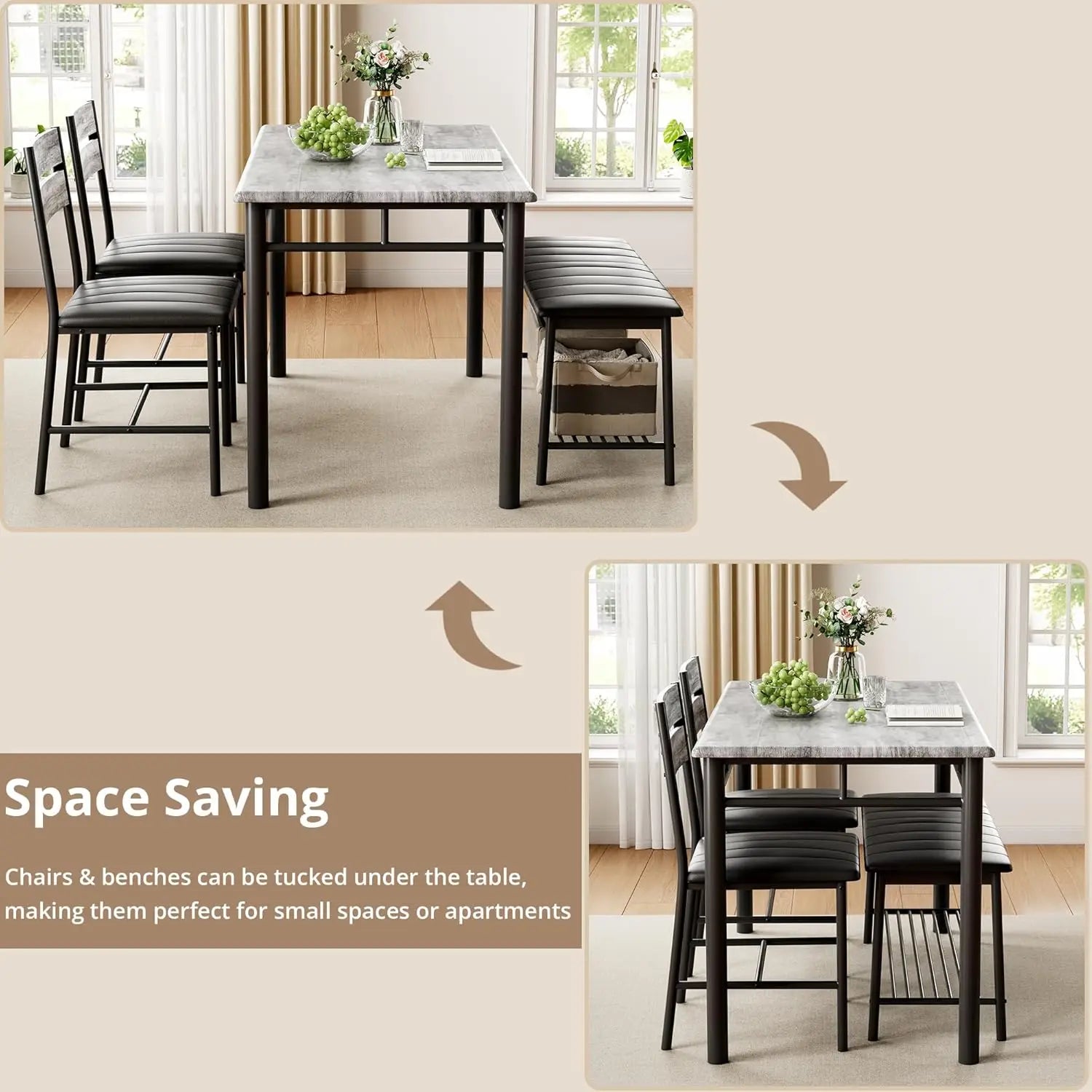 Dining Table Set for 4