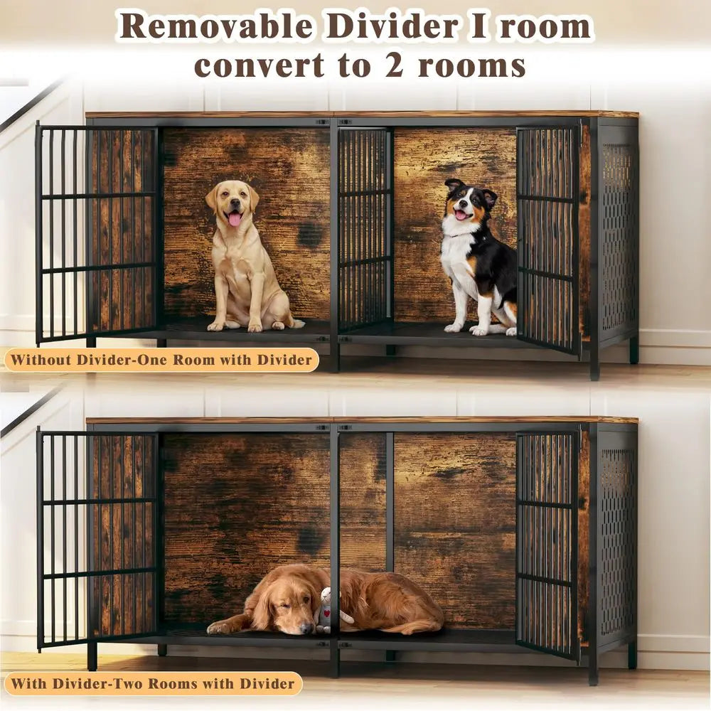 Large Double Dog Kennel Furniture