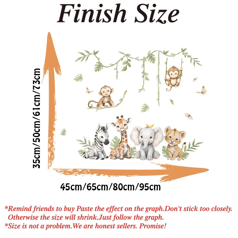 Jungle Forest Animal Wall Sticker