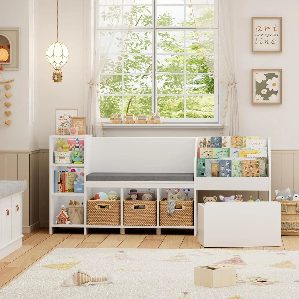 Kids Reading Nook w/ Toy Storage