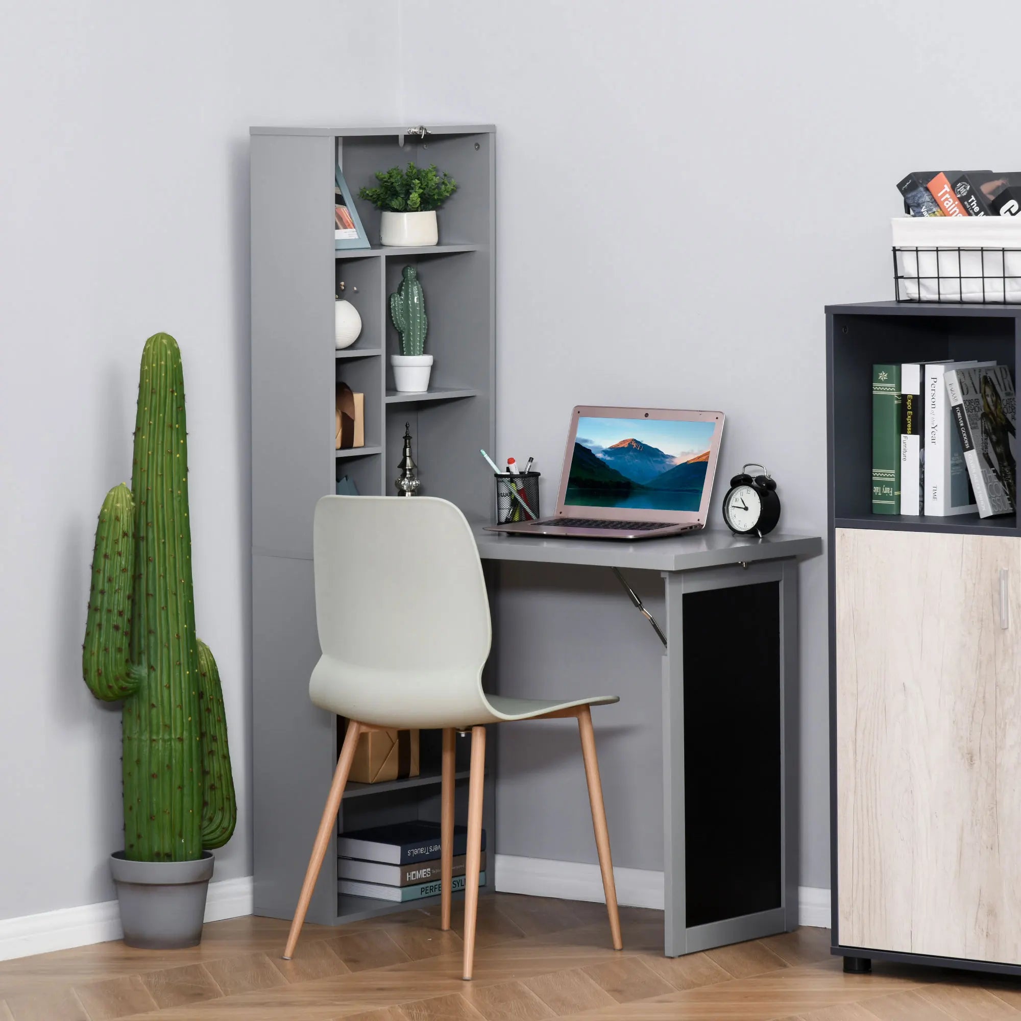 Fold-Out Convertible Office Desk