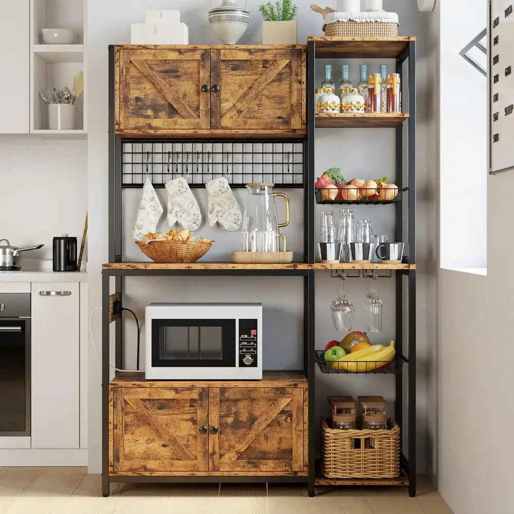 Bakers Rack with Storage