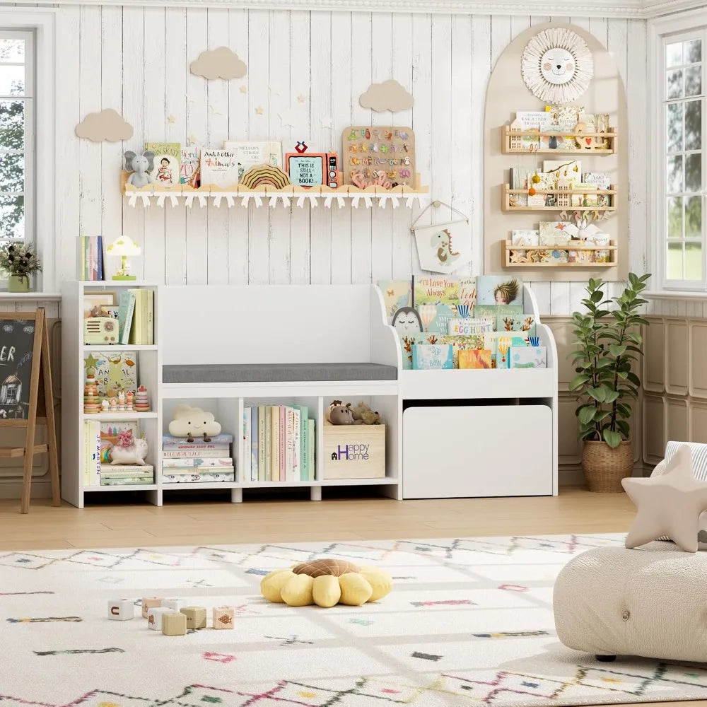 Kids Reading Nook w/ Toy Storage