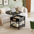 Round Lift Top Coffee Table with Storage