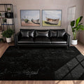 Large plush decorative area rug