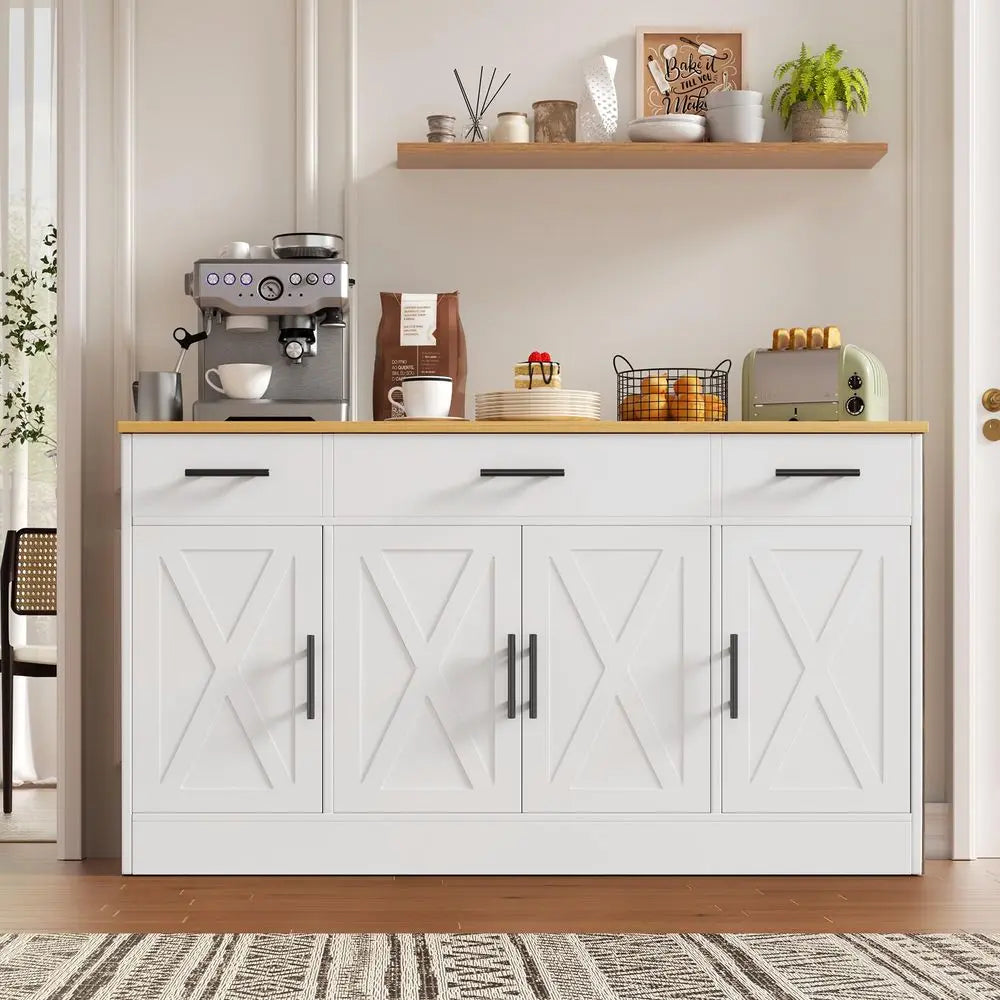 Farmhouse 53" Buffet Cabinet with Storage
