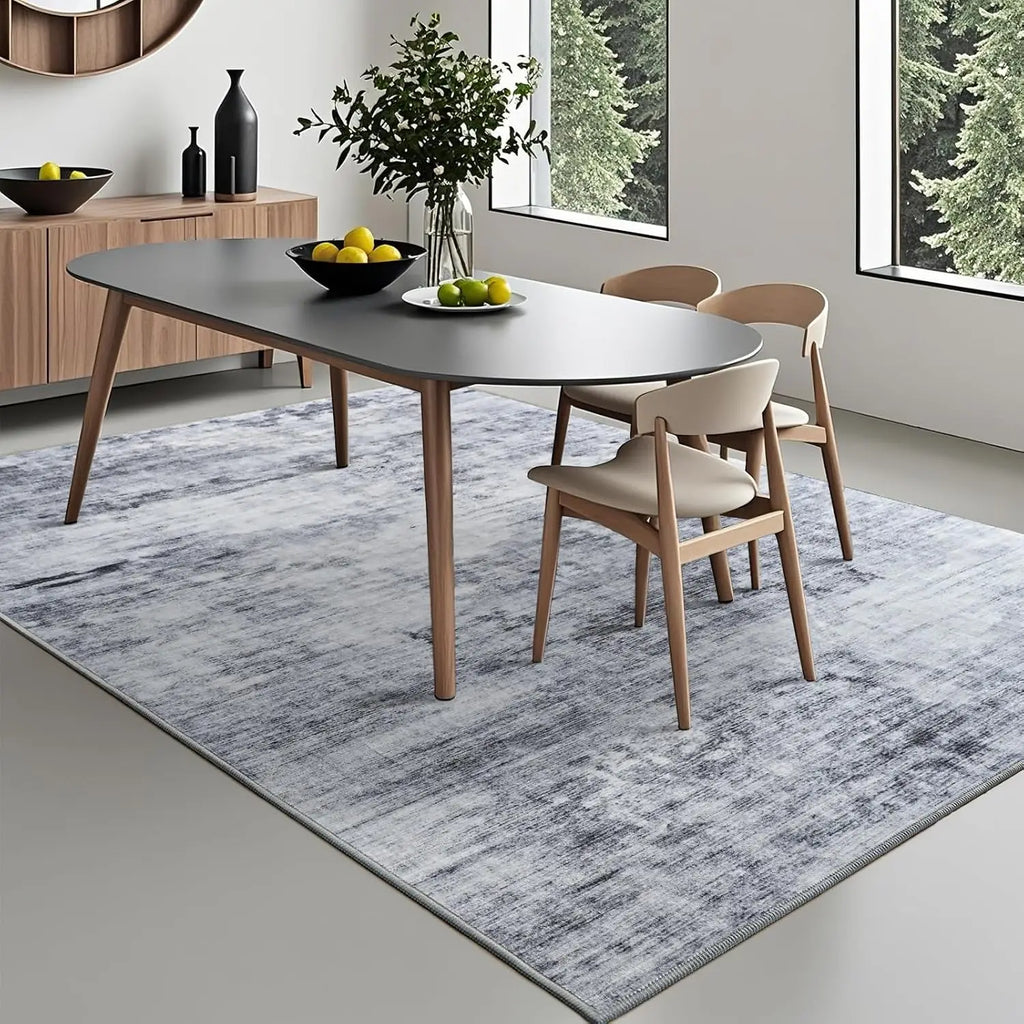 Abstract Washable Area Rug