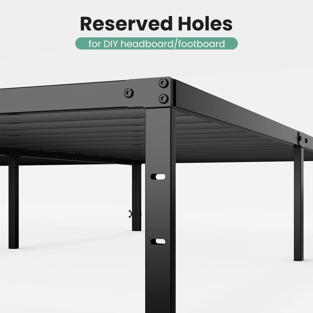 Metal Platform Bed Frame with Storage Space