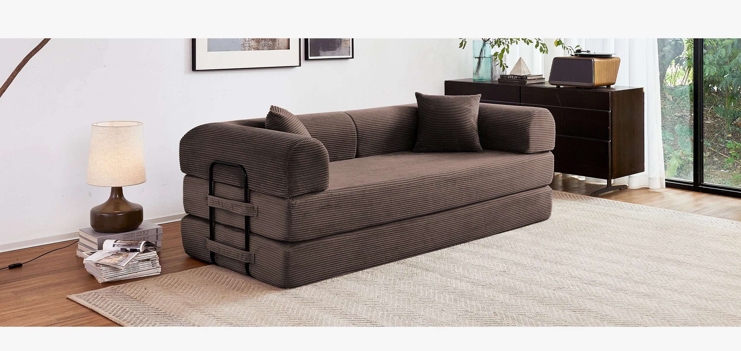 Boneless  Foldable Couch Sleeper Sofa