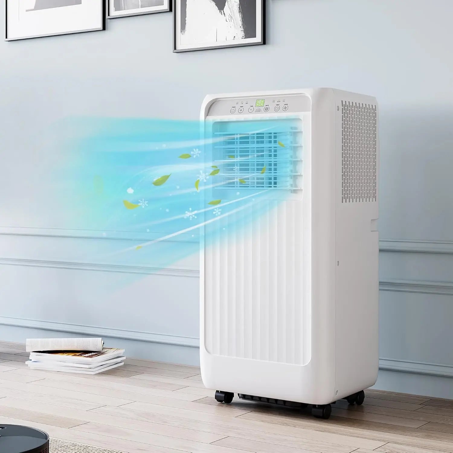 8000 Btu Portable Air Conditioner with 24H Timer & Remote Control