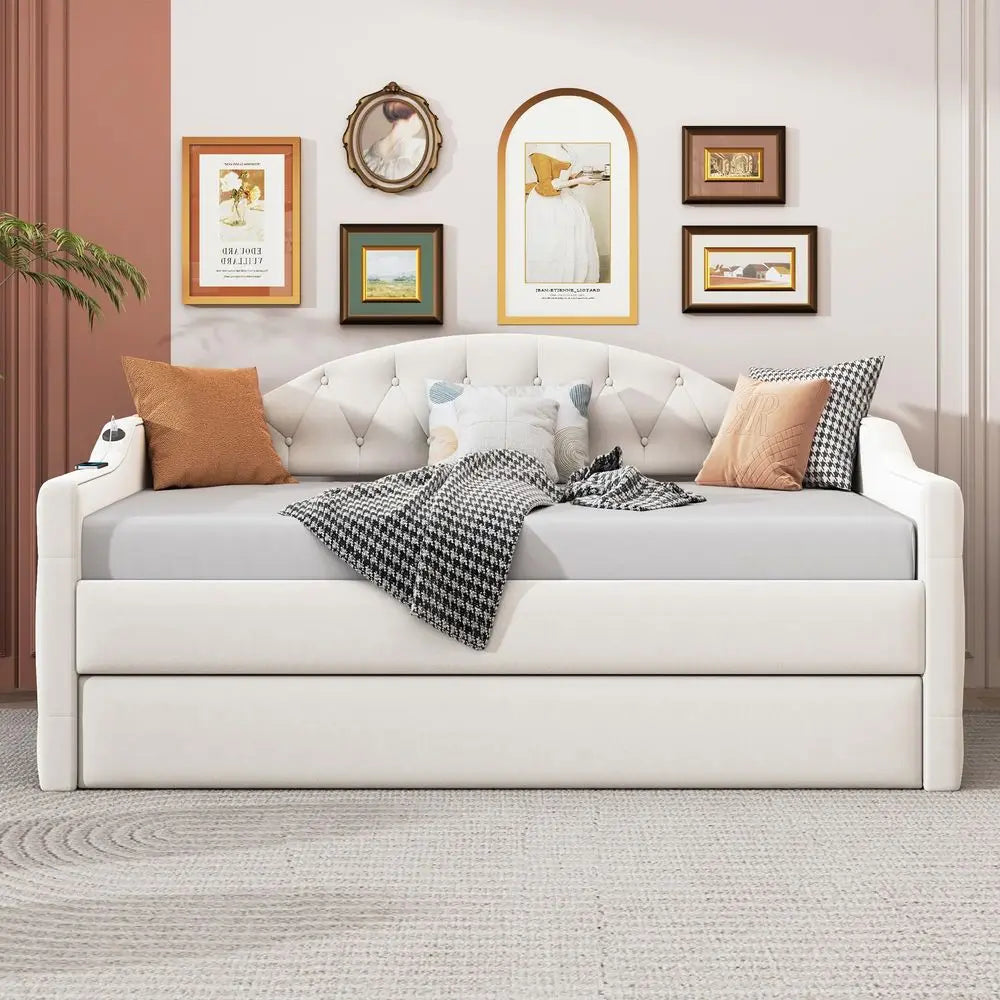 Modern Twin Daybed with Trundle