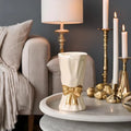 White Bohemian Style Bow vase