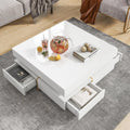 Contemporary Coffee Table with Faux Marble Top