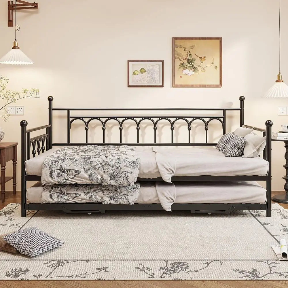 Twin Day Bed with Twin Trundle Bed