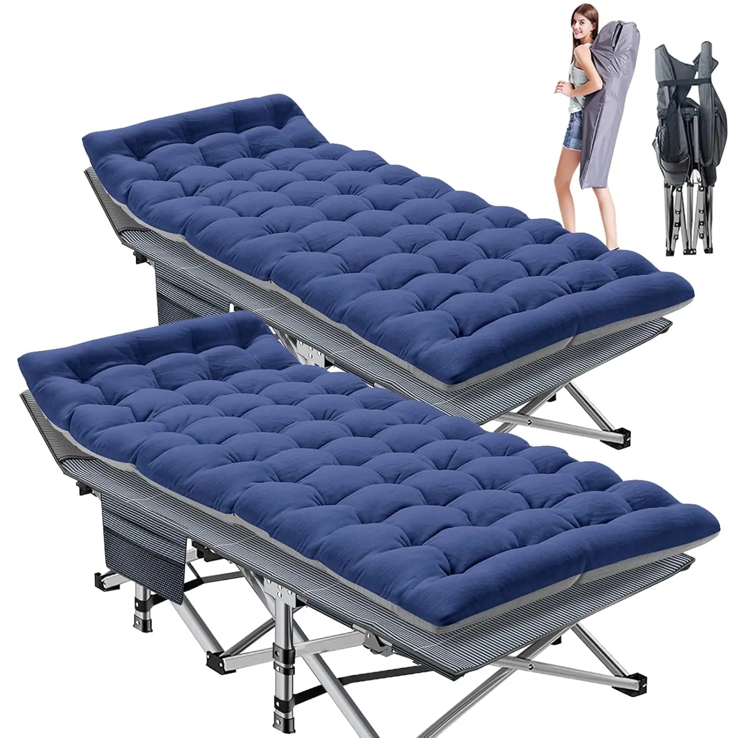 Oversized Folding Bed with Mattress Pad